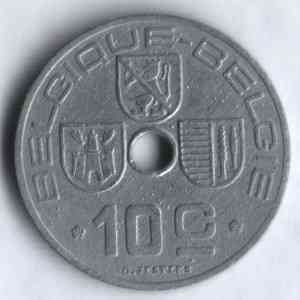 10 сантимів. 1941 рік, Бельгія. (Belgique-Belgie) Полтава