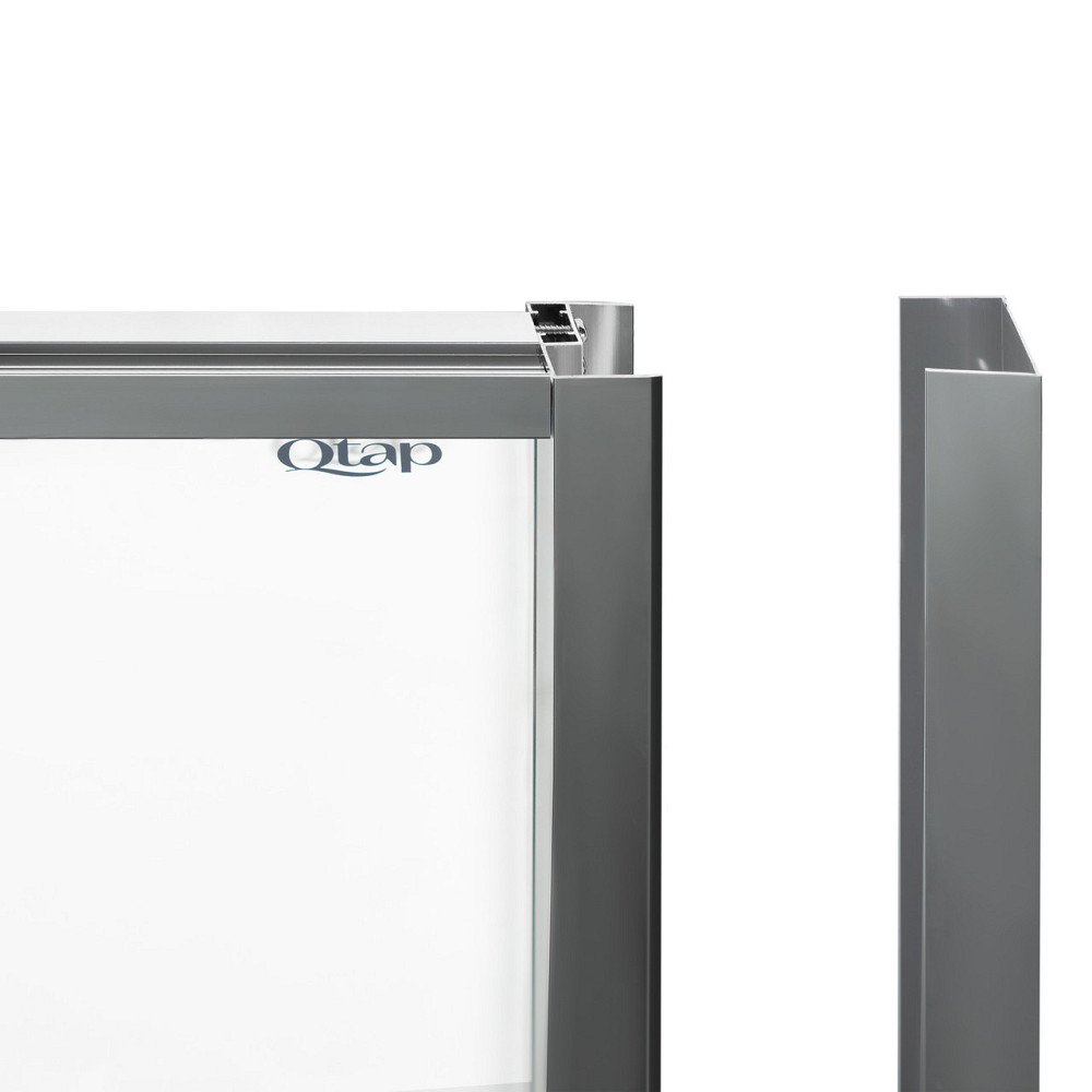 Набір Qtap душова кабіна Scorpio CRM10995-AC6 Clear 2120x900x900 мм + піддон Diamond 309912 90x90x12 см із сифоном Київ - фото 9