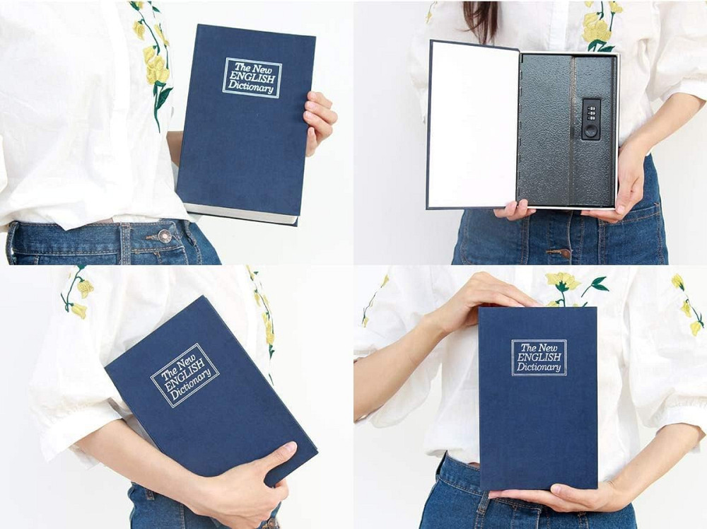 Книга сейф словник із кодовим замком синя 24 см Вінниця - фото 4