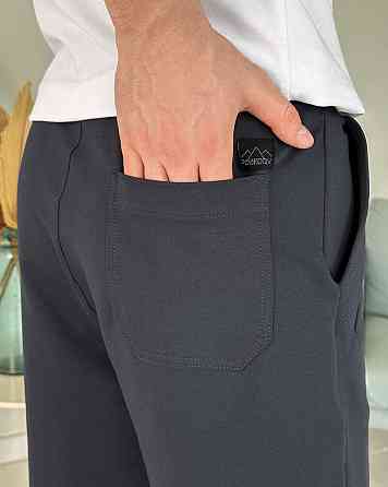 Лёгкие однотонные летние мужские шорты тёмно-серые Pobedov Griz Киев