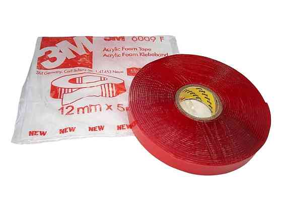 Скотч двосторонній. 3M 6009F 12мм*5м*0,8мм прозорий Вінниця