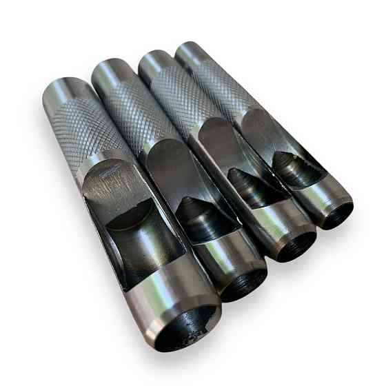 Набір просічок по шкірі та гумі 10–16 мм (4 шт) — міцні сталеві пробійники для отворів Харків