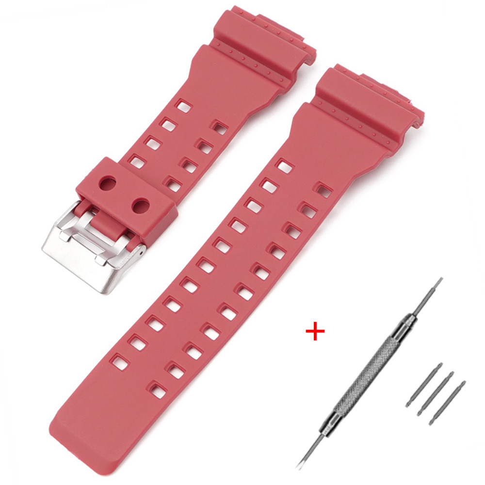 Ремешок для Casio G-Shock GA-100/110 Dark Red SI SBR Киев - изображение 1