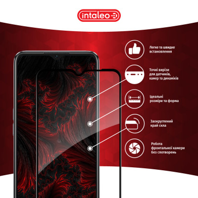 Стекло защитное Intaleo Full Glue Oppo A77S Black (1283126576805) Винница - изображение 3