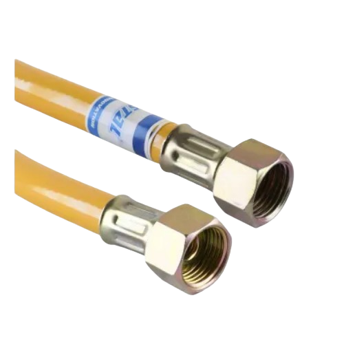 Рукав газовий 3м для підключення приладів до газової системи гайка/гайка жовтий Waterstal Житомир - фото 1