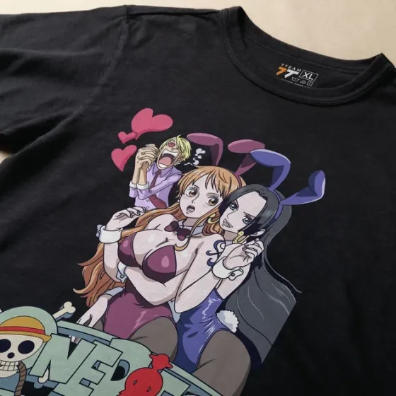 Футболка чоловіча з  принтом Ван Пис Робін і Намі Розмір 48 Anime1012 Дніпро