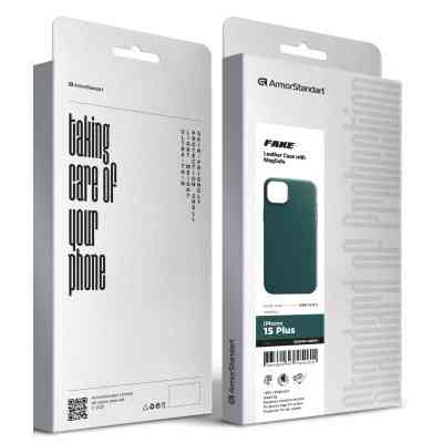 Чохол до мобільного телефона Armorstandart FAKE Leather Case Apple iPhone 15 Plus Sequoia Green (ARM76297) Вінниця