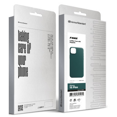 Чохол до мобільного телефона Armorstandart FAKE Leather Case Apple iPhone 15 Plus Sequoia Green (ARM76297) Вінниця - фото 5