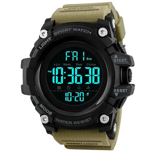 Лучшие тактические часы SKMEI 1384KH, Наручные часы для военных тактические часы Спецназ OL-80 Львов - изображение 11