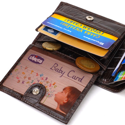 Гаманець Canpellini З натуральної шкіри Коричневий (21943) Вінниця - фото 7