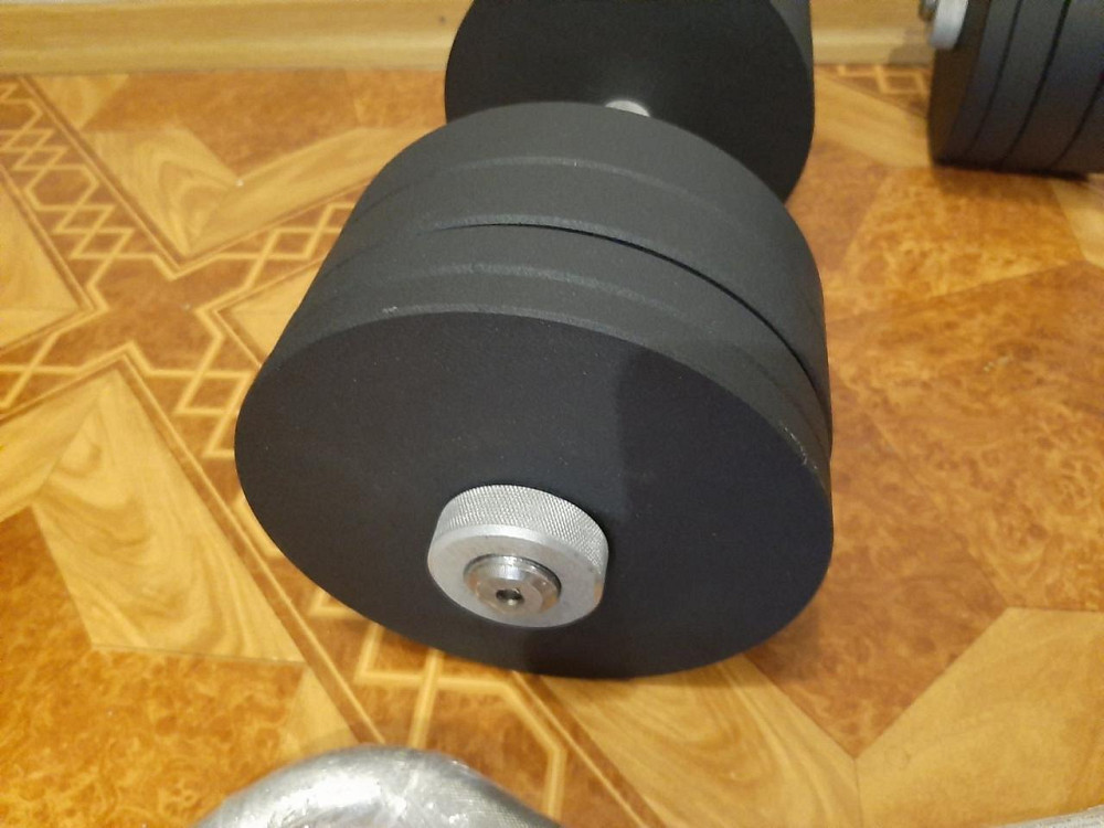 Гантели наборные 2 по 26 кг Гантели, гири, штанги и диски металлические с порошковой покраской Киев - изображение 5