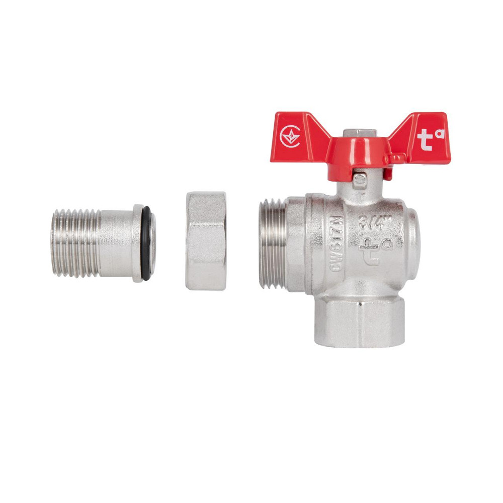 Кран кульовий "Американка" Thermo Alliance Forte 3/4" кутовий SF221W20 Київ - фото 8