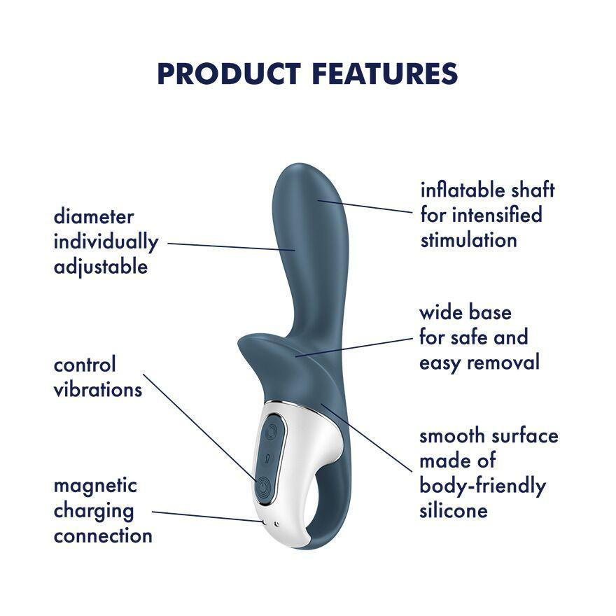 Анальний вібратор надувний Satisfyer Air Pump Booty 2 Sex Aura Київ - фото 4