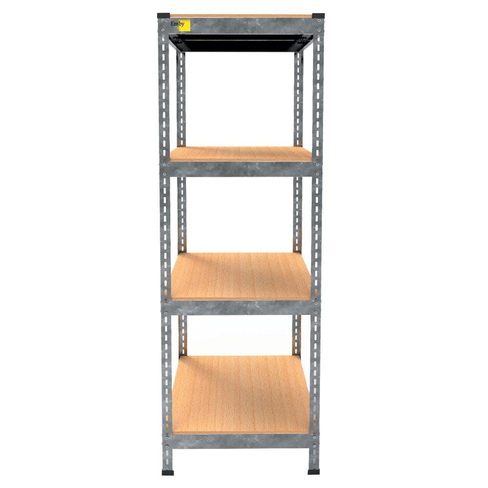 Металевий стелаж Emby Light Series (розмір 1500х450x450мм) 4 полиці ДСП до 100кг Оцинкований Вінниця - фото 4