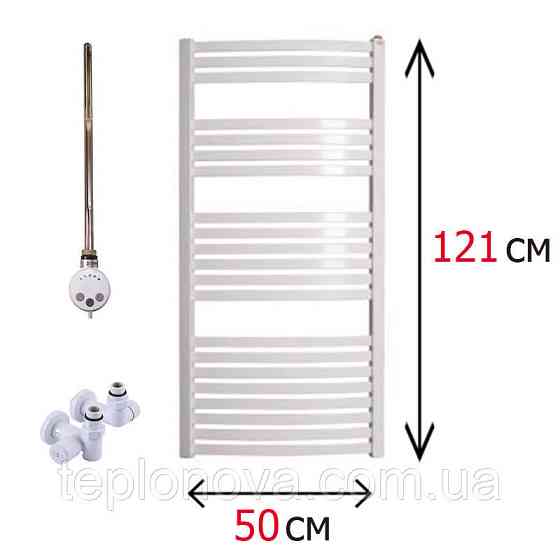 Комбинированный Полотенцесушитель Белый Плоский 1210х500 Terma Dorota Черновцы