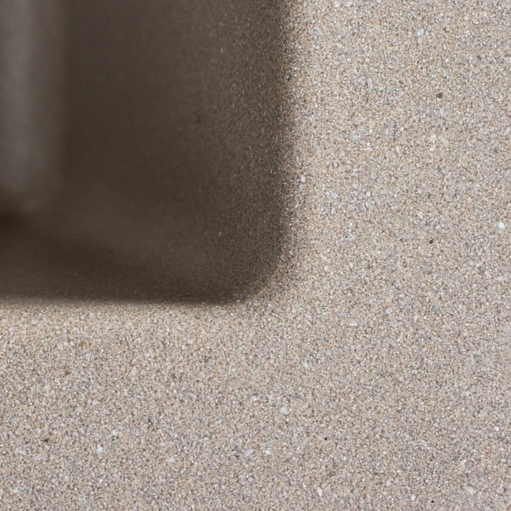 PLATINUM Гранітна мийка для кухні Platinum 4040 RUBA матовий титан Київ - фото 8