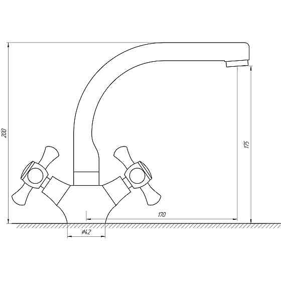 Змішувач для умивальника DOMINO DKF-209-06-SHARM Киев