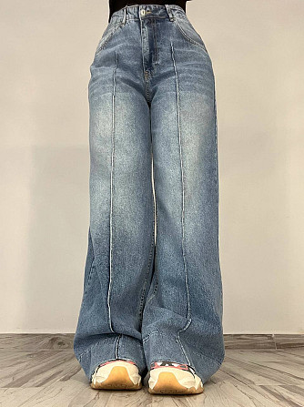 Джинсы женские Its Basic 3717-31 PALAZZO jeans свободные палаццо широкие клеш стрелка длинные светло Одесса - изображение 5