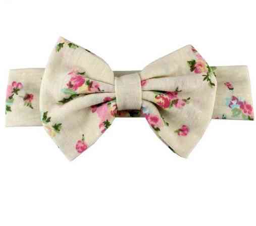 Детская повязка в цветочек - бант 13см, окружность 50-62см Киев