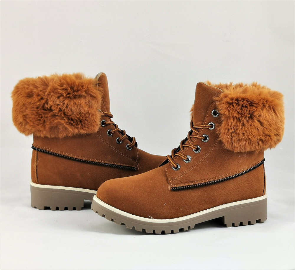 .Зимні напівчоботи Жіночі Коричневі з Хухом Черевики Руді (розміри: 36) - 44-4 Дніпро - фото 7