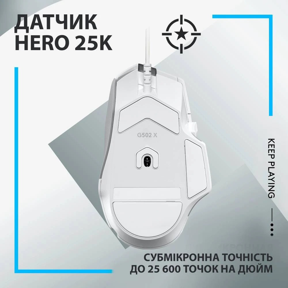 Миша Logitech G502 X White (910-006146) Білий Харків - фото 4