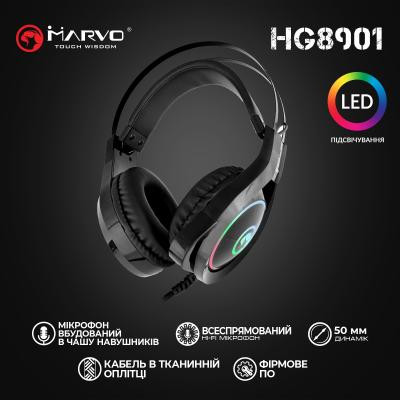 Навушники Marvo HG8901 Multi-LED Black (HG8901) Вінниця - фото 8
