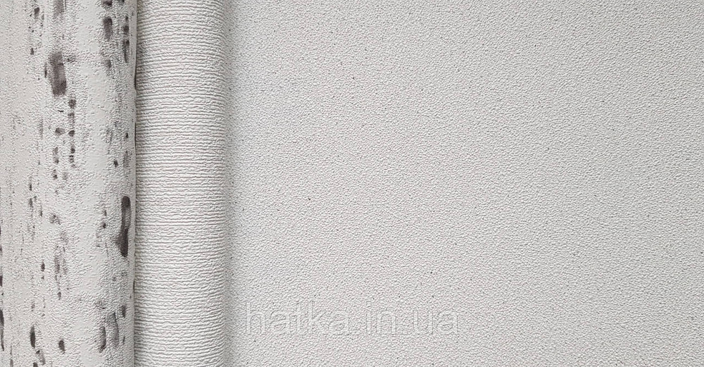 Шпалери вінілові на флізеліні Marburg Travertino 1.06х10 однотонні дрібна крихта структурні білі Київ - фото 2