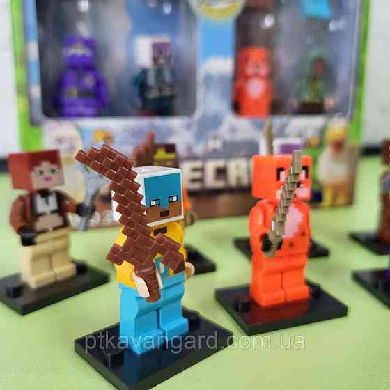 Набір фігурок Майнкрафт 8 героїв + зброя 2911-3 Хмельницький