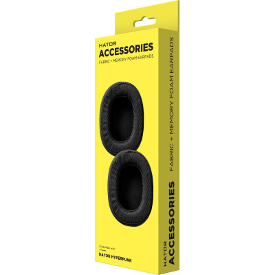 Амбушур Hator Fabric+memory foam до HATOR Hyperpunk 2 (HTA-815-819/855-859) Black 2шт. (ACC-110) Вінниця - фото 2