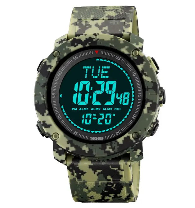 Мужские спортивные часы с компасом Skmei 2095 (Камуфляж) Винница - изображение 4