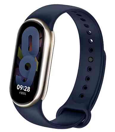 Ремешок для Xiaomi Mi Band 8 и Mi Band 9 силиконовый сменный браслет для фитнес трекера Xiaomi Mi Band (синий) Николаев