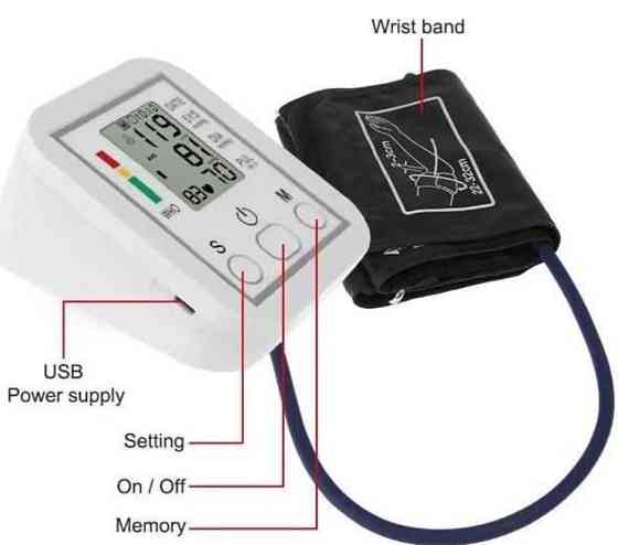 Тонометр Автоматический /Тонометр на запястье/Тонометр на плече +4*ААА. Харків