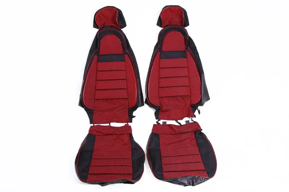 Чехлы на сидушки  2110 Avto-fortuna Пилот с паралоном красные (2170) Винница - изображение 2