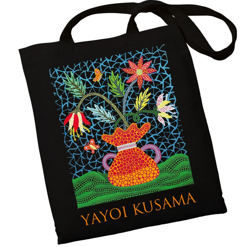 Екошопер BookOpt BK4084 YAYOI KUSAMA Квіти, чорний Киев - изображение 1