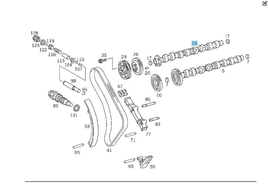 Mercedes-Benz  A6040500601 6040510701 Розподільний вал випускний двигуна OM604 Одеса - фото 2