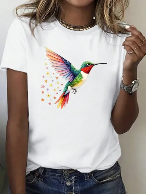 Футболка жіноча з принтом  42 Біла 2664081916 Дніпро - фото 1