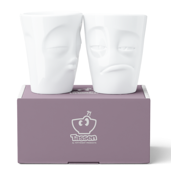 Набір з двох чашок Tassen "Поцілунок і Тормоз" (350 мл), порцеляна Рівне