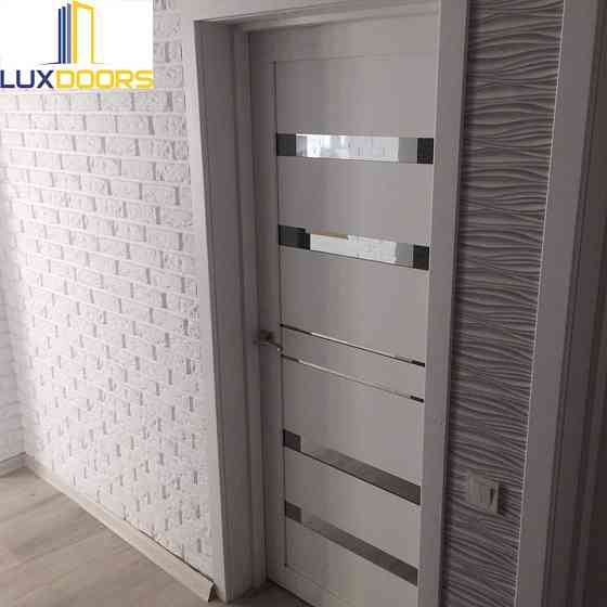 Двери Дрезден Белый Полотно с двухсторонним зеркалом, покрытие VINIL Киев