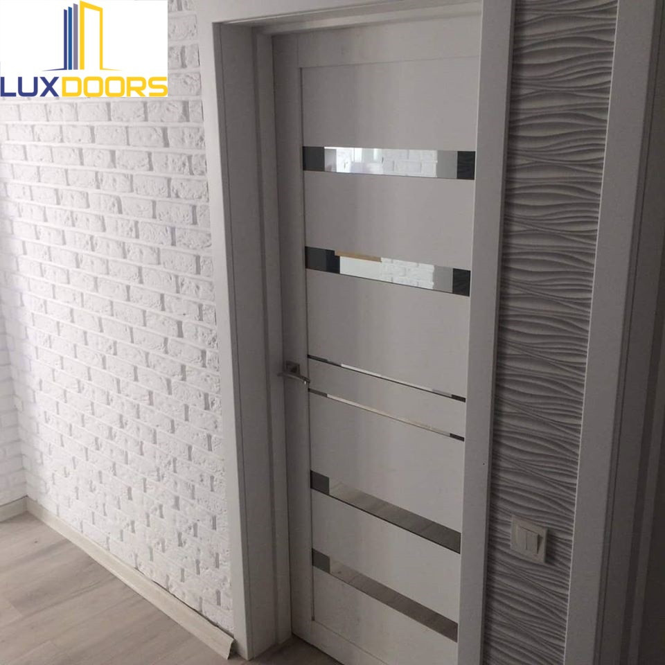 Двері Дрезден Біле Полотно із двохстороннім дзеркалом , покриття VINIL Київ - фото 6