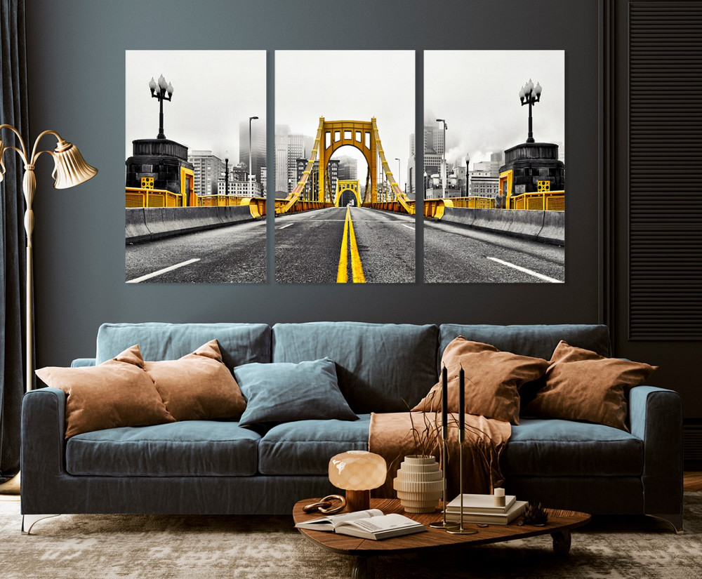 Модульная картина в гостиную / спальню  Міст  ART-223_3A 100х150 см Киев - изображение 3