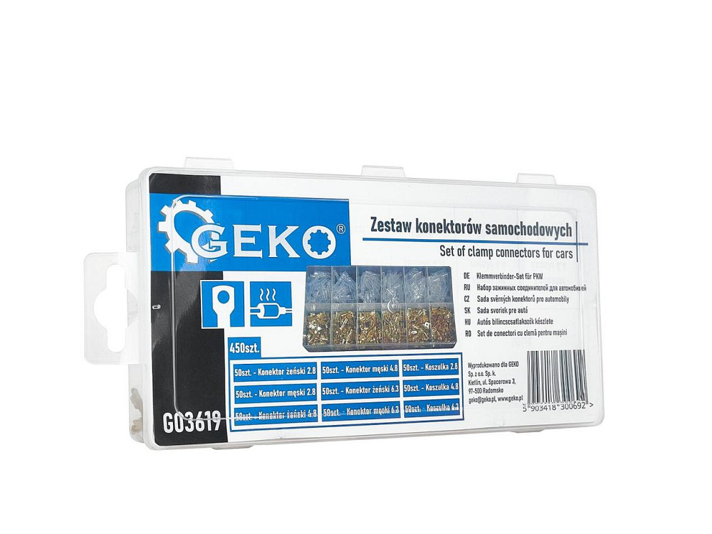 РемНабір автомобільних кабельних конекторів з ізоляційними трубками "GeKo" комплект:  9 видів (3+3+3) -   450 штук Стрый - изображение 5