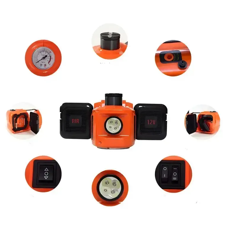 Набор электродомкрат+компрессор+фонарь до 5 тонн мощность 180w ZSY03-X 12V Коломыя - изображение 2