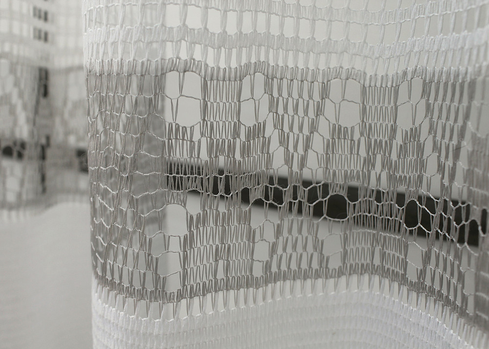 Тюль сітка VR-Textil Juli № 1436т Арка на кухню колір молочний з сірим 500х150 см (53-0003) Київ - фото 5