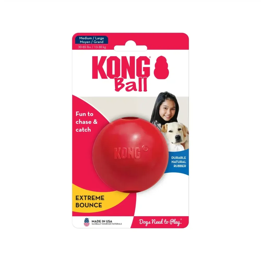 Игрушка для собак Конг KONG Dog Ball w/Hole мяч с отверстием, размер M/L Винница - изображение 1