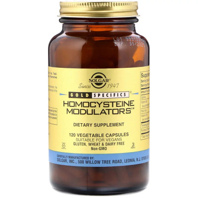 Витамин Solgar Модулятор Гомоцистеина, Homocysteine Modulators, 120 вегета (SOL-01411) Винница - изображение 1