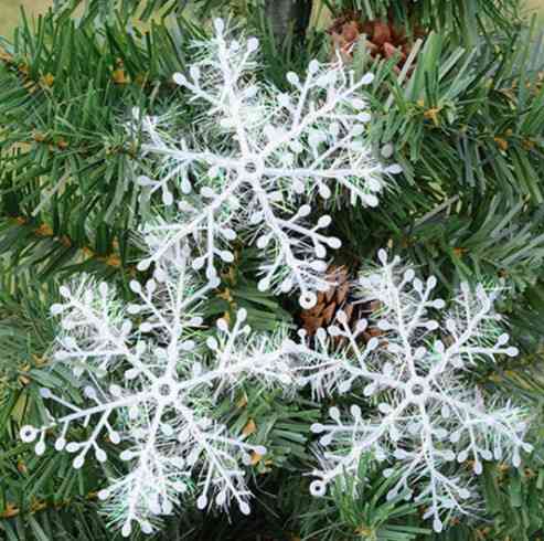 Снежинки для декора 10 штук 10 см белый Киев