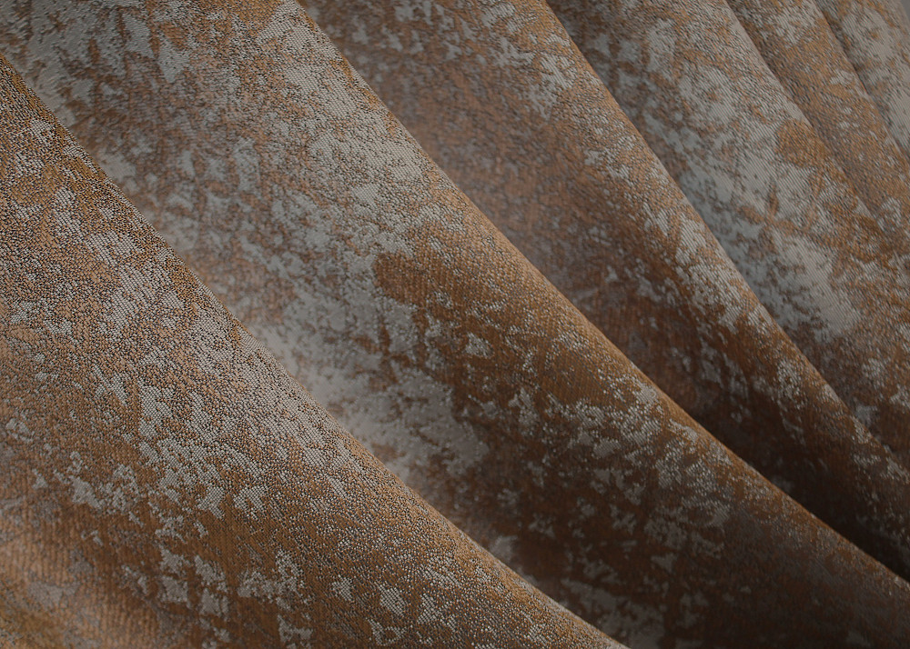 Комплект готовых штор VR-Textil Мрамор Al-9 № 1638ш Медный с серым 150х290 см 2 шт (33-0481) Киев - изображение 6