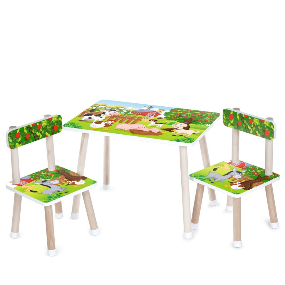 Дитячий столик M 501-16 стільниця 60 х 40 см, 2 стільчики Вінниця - фото 1