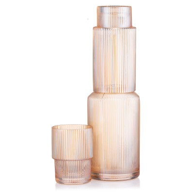 Набор стаканов Ardesto 200мл, 2шт, скло, золотистий (AR2620GG) Винница - изображение 5