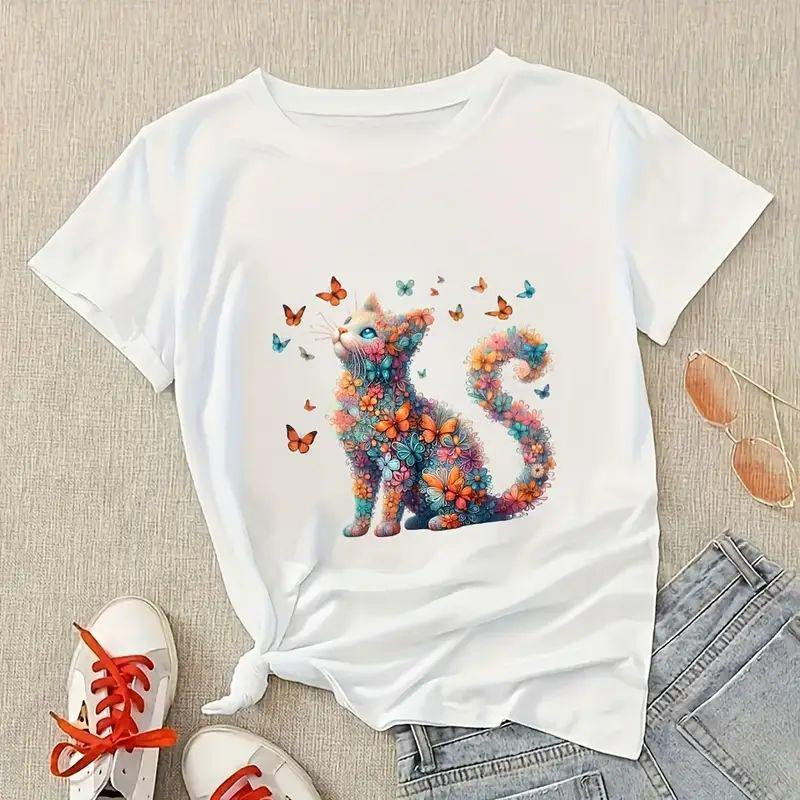 Футболка женская с принтом  44 Белая 2634324637 Днепр - изображение 1